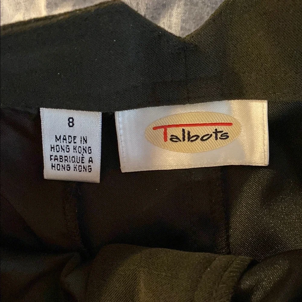 Women’s Talbots Dark Olive Green Skirt, size 8. - Picture 3 of 6